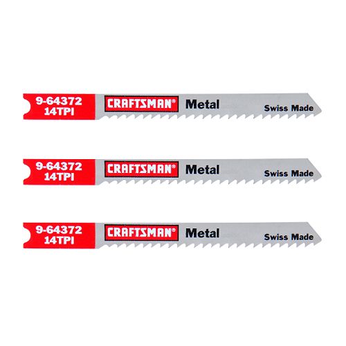 Craftsman 4 in. Jigsaw Blades, Thick Metal, 14 TPI, 3 pk. - 64372 