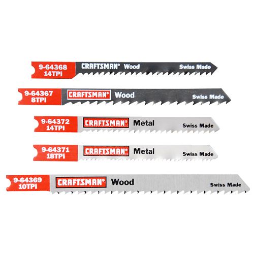 Craftsman 5 pc. Jigsaw Blade Set, U-Shank, Multi-Purpose - 64375 