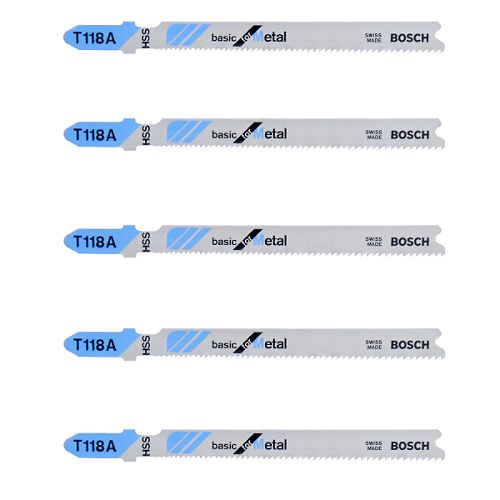 Bosch Tools 3 in. Jig Saw Blade, 5 pk. - T118A 