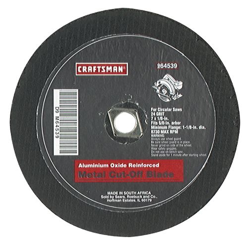 Craftsman 7 in. Metal Cutoff Blade - 64539 
