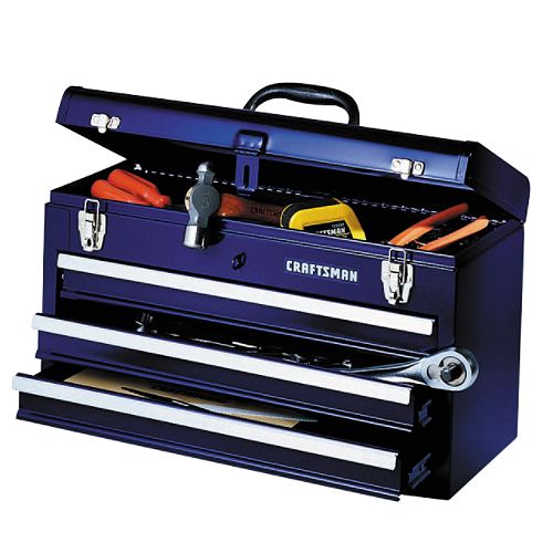Craftsman 3-Drawer Chest  20 in. Wide  Portable Chest  Midnight Blue Best Price
