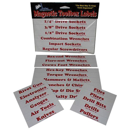 Gofer Magnetics Magnetic Toolbox Labels - 65597 Best Price