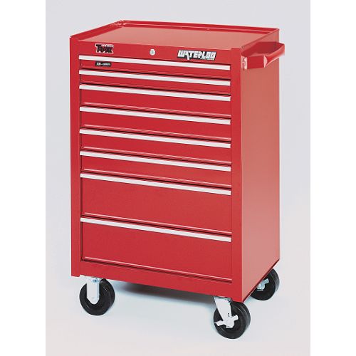 Waterloo 26 in. 8-Drawer BB Roller Cabinet Red - TR71808 Best Price