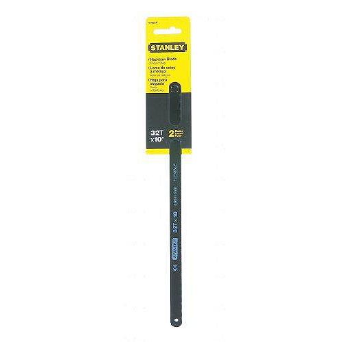 Stanley (2) 10 in. x 32 tpi Hacksaw Blade Standard Carbon - 15-902A Best Price