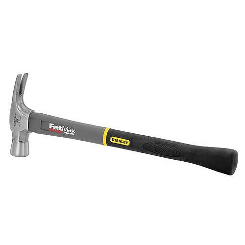 Stanley 22 oz. x 18 in. Hammer -Jacketed Graphite Handle -Rip Claw -Milled Face -FatM