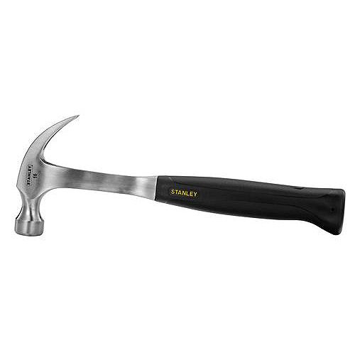 Stanley 20 oz. x 13 3 4 in. Hammer -One Piece Steel Handle -Curved Claw 0 76174 51128
