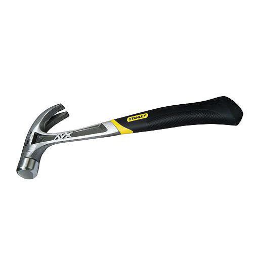 Stanley 16 oz x 13 1 2 in. Torsion Control Hammer -AntiVibe Steel Handle -Curve Claw-