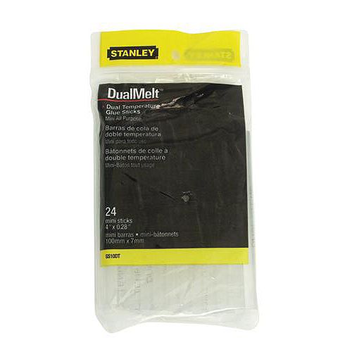 Stanley (24) 4 in. DualMelt Mini Glue Sticks -All Purpose (Fit GR15)