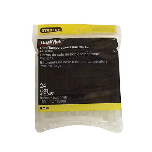 Stanley (24) 4 in. DualMelt Glue Sticks -All Purpose (Fit GR25 & GR100)