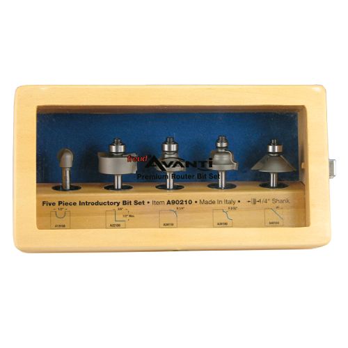 Avanti 5 Pc Router Bit Set 1/4 in. Shank - A90210 Best Price
