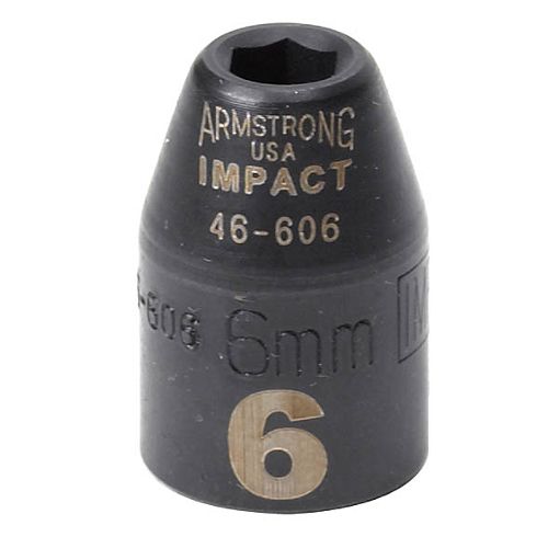 Armstrong 8 mm 6 pt. 3 8 in. dr. Impact Socket