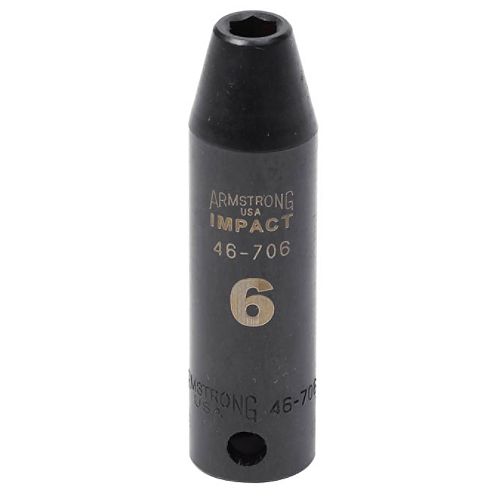 Armstrong 6 mm 6 pt. 3 8 in. dr. Deep Impact Socket