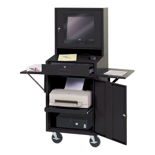 Premier by Edsal 24-1/2W x 22-1/2D x 62-3/4H Computer Cabinet - CSC6625BLK Best Price