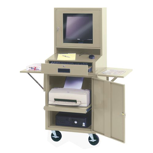 Premier by Edsal 24-1/2W x 22-1/2D x 62-3/4H Computer Cabinet - CSC6625PU Best Price