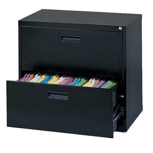MBI - Metal Box Industries 30"W x 18"D x 26-5 8"H Lateral File - E202LBLK