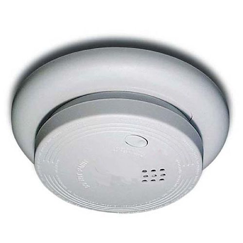 Universal Security Premium Battery Operated Smoke Alarm  Ionization  Large Ring  Silencer Button  - SS-775-LRC Best Price
