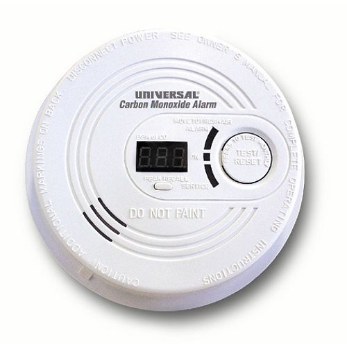 Universal Security Platinum AC Hardwire Carbon Monixide Alarm  Digital Display  9 Volt Battery Ba - CD-9490 Best Price