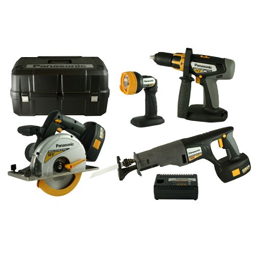 Panasonic 18V Cordless in.Metal 4pc Combo Kit - EYC156GQKW at Arc Home Products