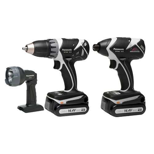 Panasonic 14.4V Cordless Li-ion Combo Kit with Flashlight - EYC142B