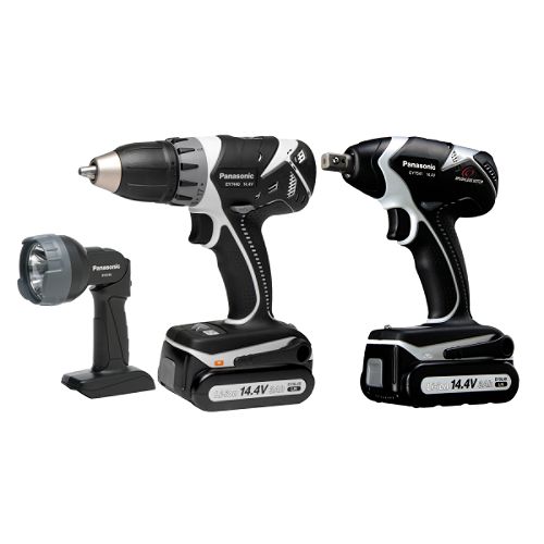 Panasonic 14.4V Cordless Li-ion Combo Kit with Flashlight - EYC143B