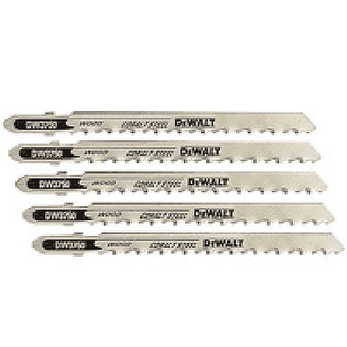 DeWalt 4 in. 10TPI T-Shank Jig Saw Blade, 5 pk. 