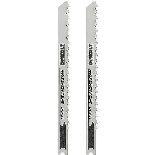 DeWalt 4 in. 6TPI HCS U-Shank Woodcutting Jig Saw Blade, 2 pk. 