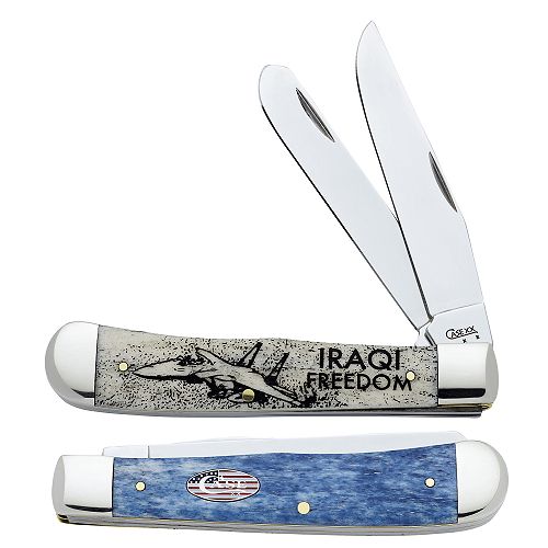 Case American Military Service Trapper Knives - Model #7045 Iraqi Freedom - 80714 Best Price