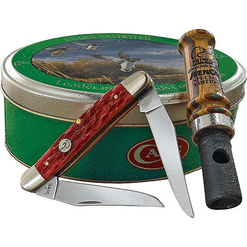 Case Ducks Unlimited Muskrat Knife with Duck Call Keepsake - 80719 Best Price