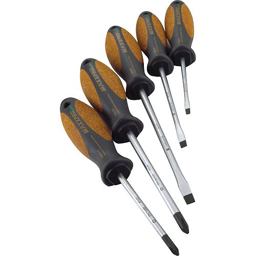 Knipex Witte 5 Piece Screwdriver Set with Slip Resistant Natural Cork Handles - 9T 654865 Best Price