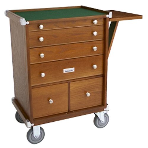 Gerstner International Red Oak Mini-Roller Storage Bench - 80835 Best Price