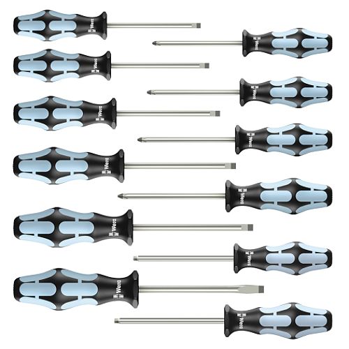 Wera 12-Piece Stainless Steel Screwdriver Set with Laser Tip - 80872 Best Price