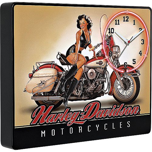 Harley-Davidson American Beauty Neon Clock - 80894 Best Price