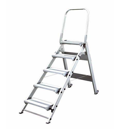 Xtend and Climb Stable Step 5 Step Heavy Duty Aluminum Folding Step Stool - WT5 Best Price