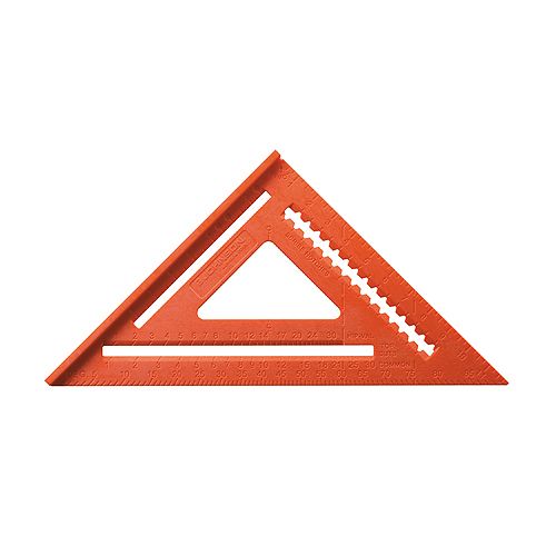 Johnson 12 in. Glo Orange Plastic Rafter Angle Square - RAS-170B-ORA Best Price