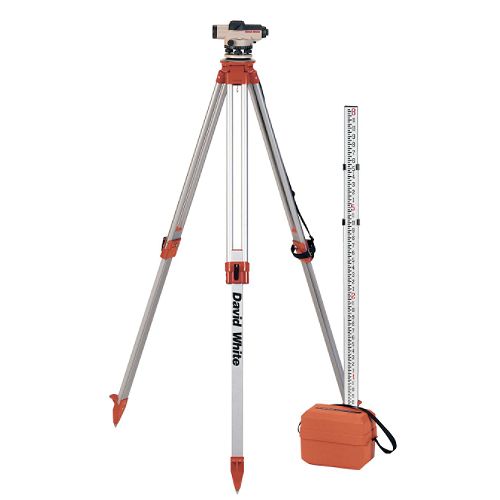 David White AL8-22 22X Automatic Level Kit with Tripod and Rod - 45-8922-1 Best Price