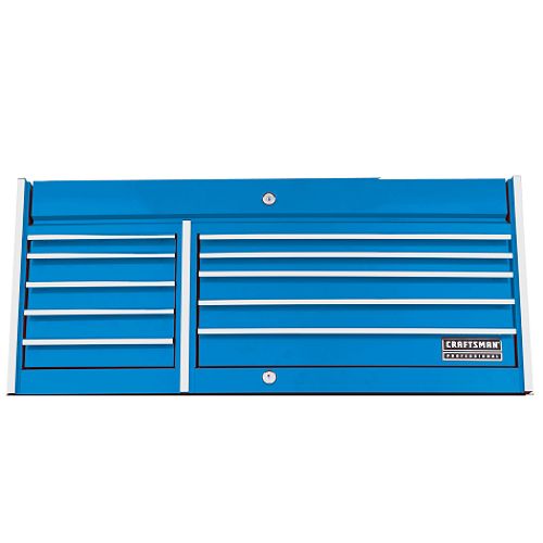 Craftsman Professional 10 Drawer  56 in. Wide Chest - Electric Blue - 82437 Best Price