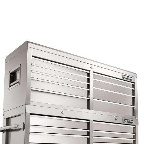 Craftsman 9-Drawer  52 in. Wide Chest - Classic Stainless Steel Best Price