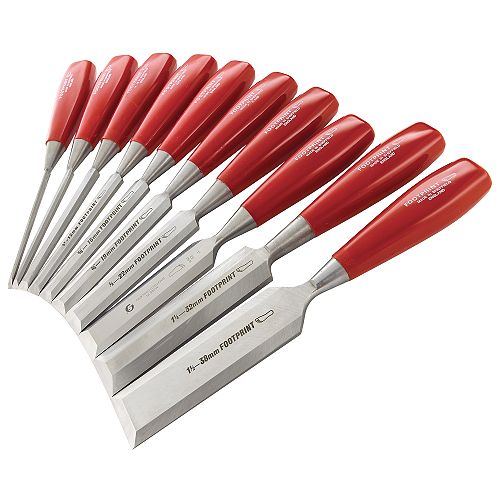 Footprint Tools 10 pc. Red Handle Chisel Set - 82851 Best Price