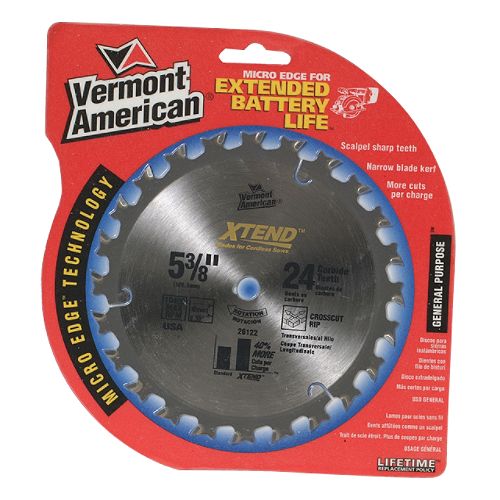 X-Tend 5-3/8 in. 24T Carbide Rip/Cross-Cut Blade - 26122 Best Price