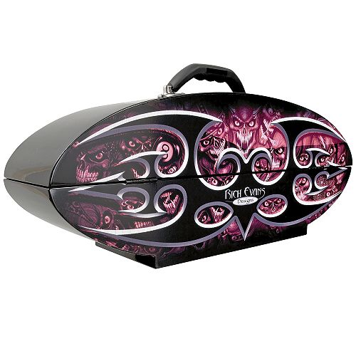 GoBoxes Rich Evans Design Decal on a Metal Powdercoated Finish Portable Box - 83236 Best Price