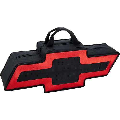 GoBoxes Logo-Style Canvas Chevy Bowtie - Black with Red Border Best Price