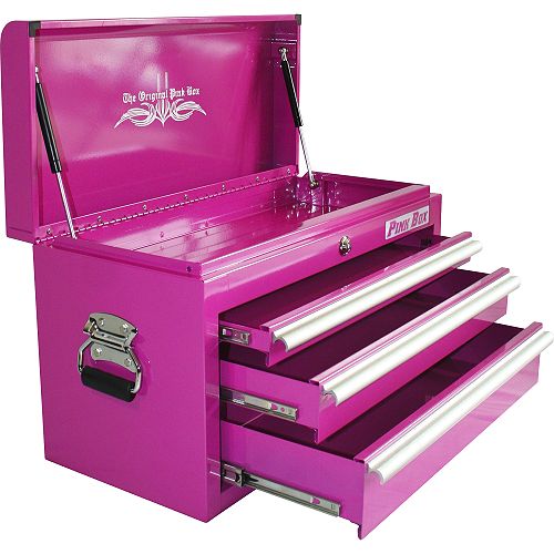 The Original Pink Box 3 Drawer  26 in. Tool Chest Best Price