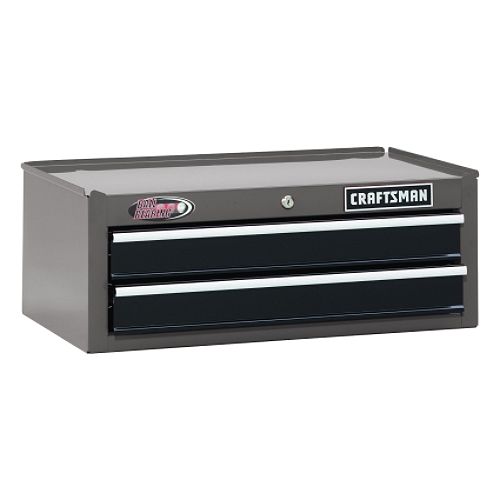 Craftsman 26 in. 2-Drawer Ball-Bearing Chest - Platinum/Black Best Price