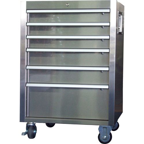 27 in. 6-Drawer Protect-It Stainless Steel Rolling Cabinet - Classic - 87801 Best Price