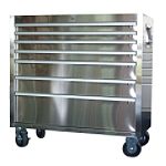 41 in. 7-Drawer Protect-It Stainless Steel Rolling Cabinet - Classic - 87805