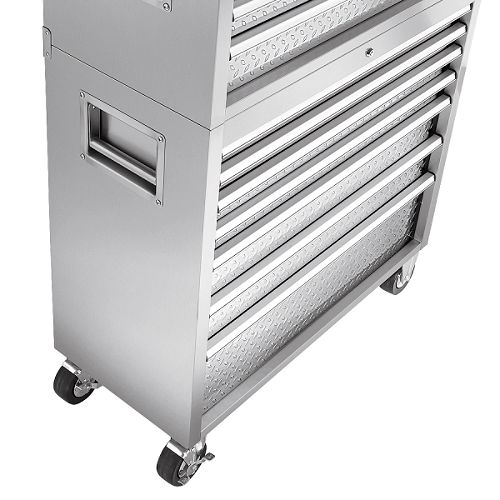 41 in. 7-Drawer Protect-It Stainless Steel Rolling Cabinet - Diamond - 87807 Best Price