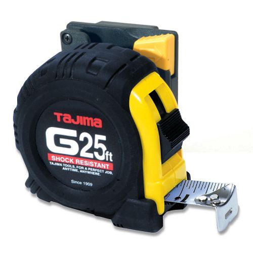 Tajima Tool Corp G-25 w/Pro-Clip 25 ft. shock resistant tape measure