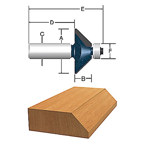 Bosch Tools Ct 45 Deg Chamfer W Bb 2F 1 4S - 85298MC