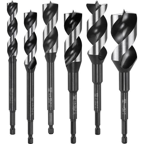 WoodOwl OverDrive Cordless Drill Bits - 6 pc. Set - 00706