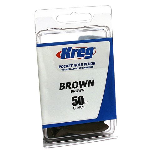 Kreg BROWN PLASTIC CAPS 50CT - C-BRN Best Price